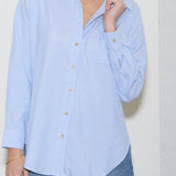 Ocean Breeze Stripe Collar Shirt