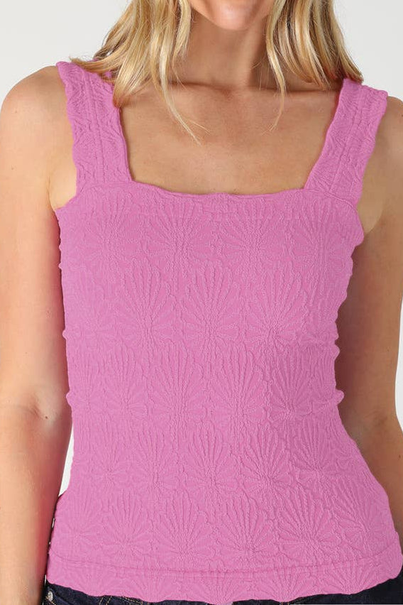 Julie Lace Textured Square Top