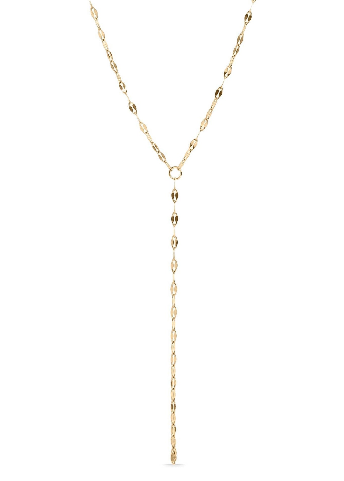 MTT Jewelry - Jewelry - Necklaces - Amanda Lip Chain Lariat Necklace - MTT Collective