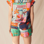 Abby Printed Button Down Top - MTT Collective