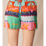 Abby Printed Elastic Waistband Shorts - MTT Collective