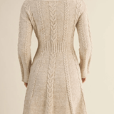 Addison Cable Flare Sweater Dress - MTT Collective