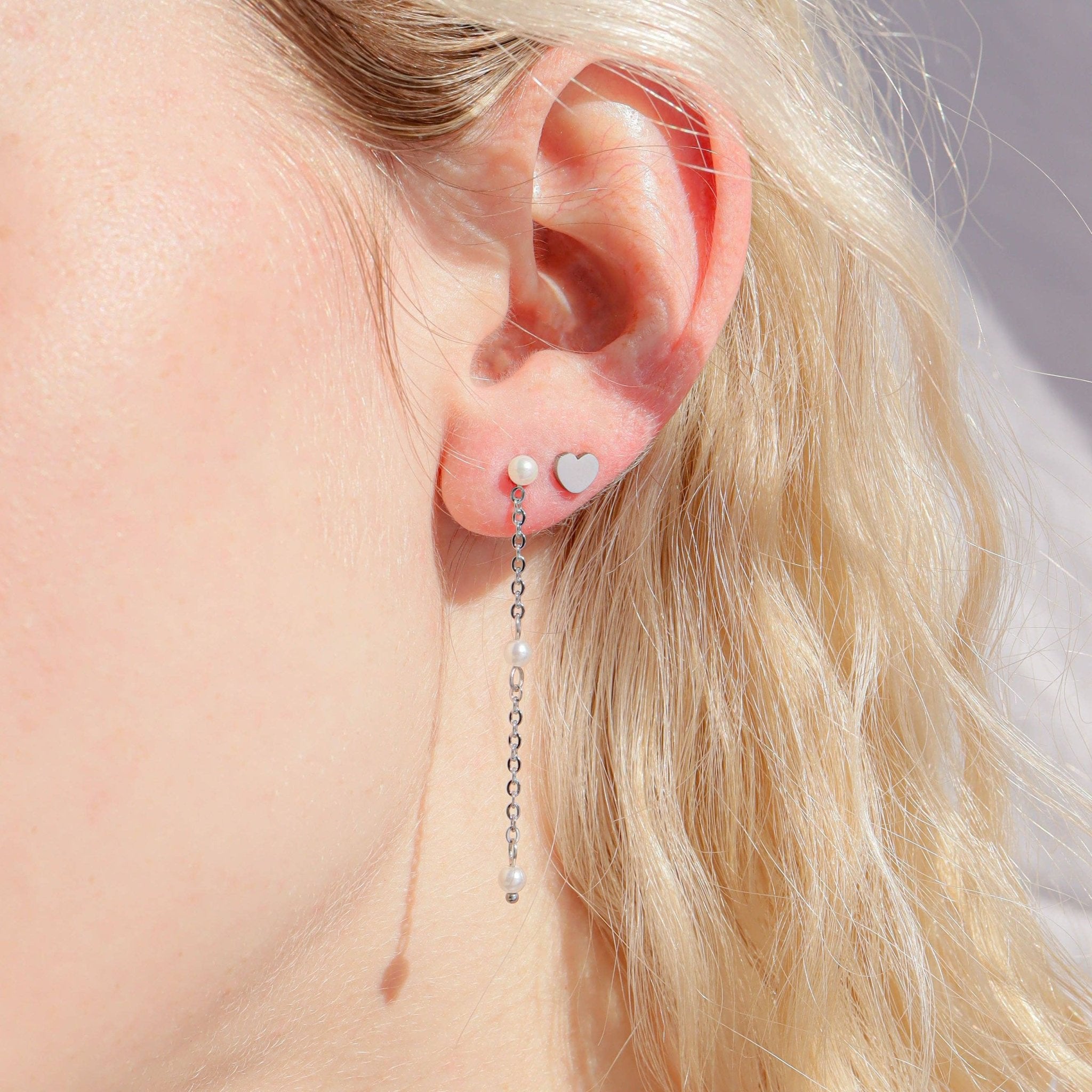 Adrian Heart Stud Earrings - MTT Collective
