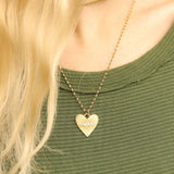 Sunburst Heart Love Charm