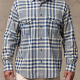 Filson Lightweight Alaskan Guide Shirt Indigo Multicolor Plaid front