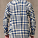 Filson Lightweight Alaskan Guide Shirt Indigo Multicolor Plaid back