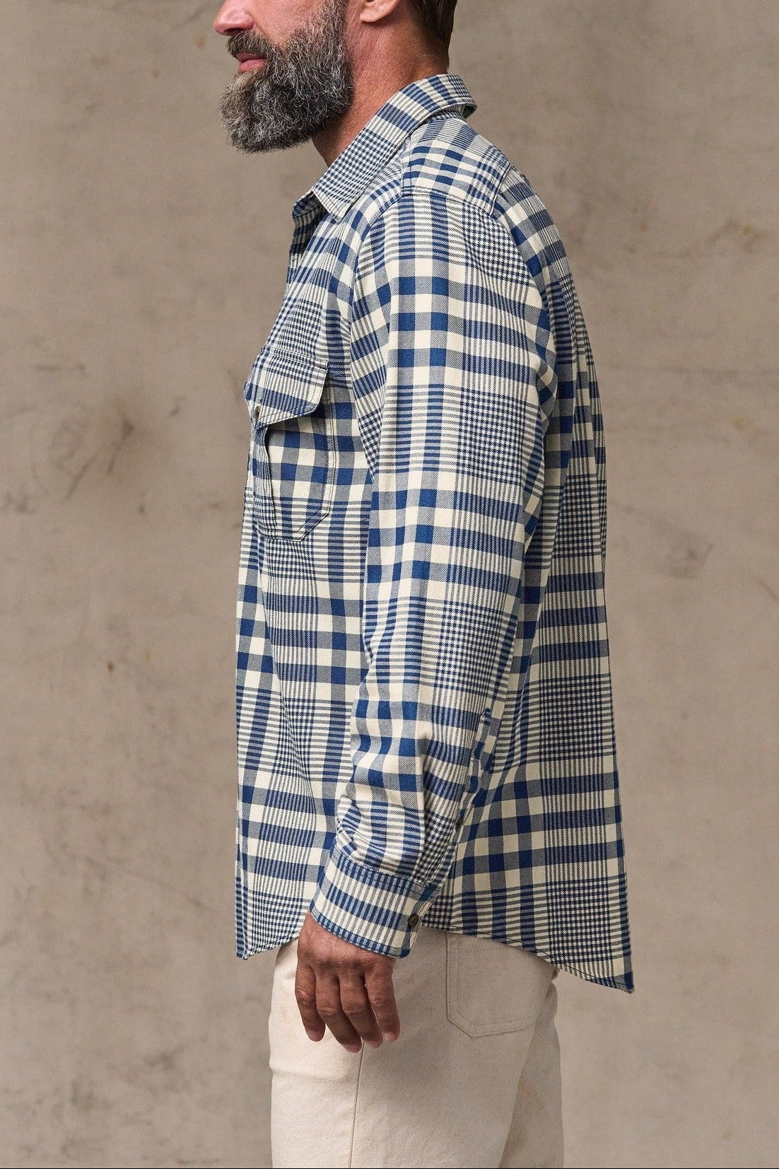 Filson Lightweight Alaskan Guide Shirt Indigo Multicolor Plaid side