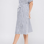 Aileen Breezy Striped Shirt Dress - MTT Collective