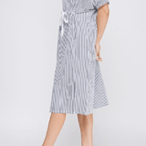 Aileen Breezy Striped Shirt Dress - MTT Collective