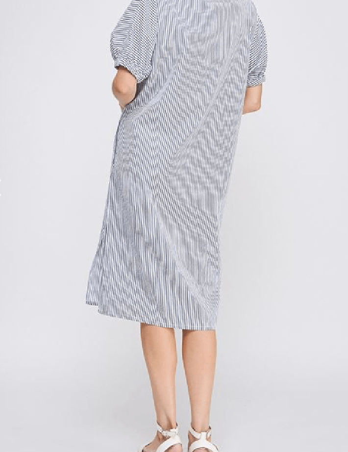 Aileen Breezy Striped Shirt Dress - MTT Collective
