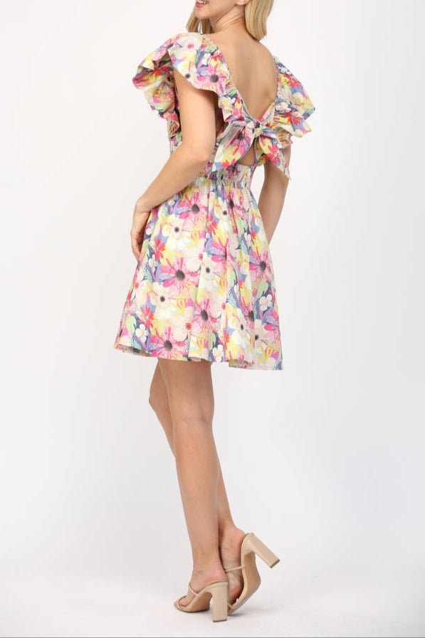 Alexandra Pleated Mini Dress - MTT Collective