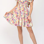 Alexandra Pleated Mini Dress - MTT Collective