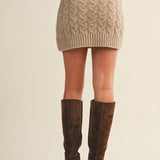 Alicia Cable Sweater Skirt - MTT Collective