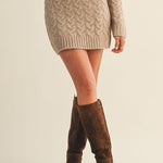 Alicia Cable Sweater Skirt - MTT Collective