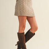 Alicia Cable Sweater Skirt - MTT Collective