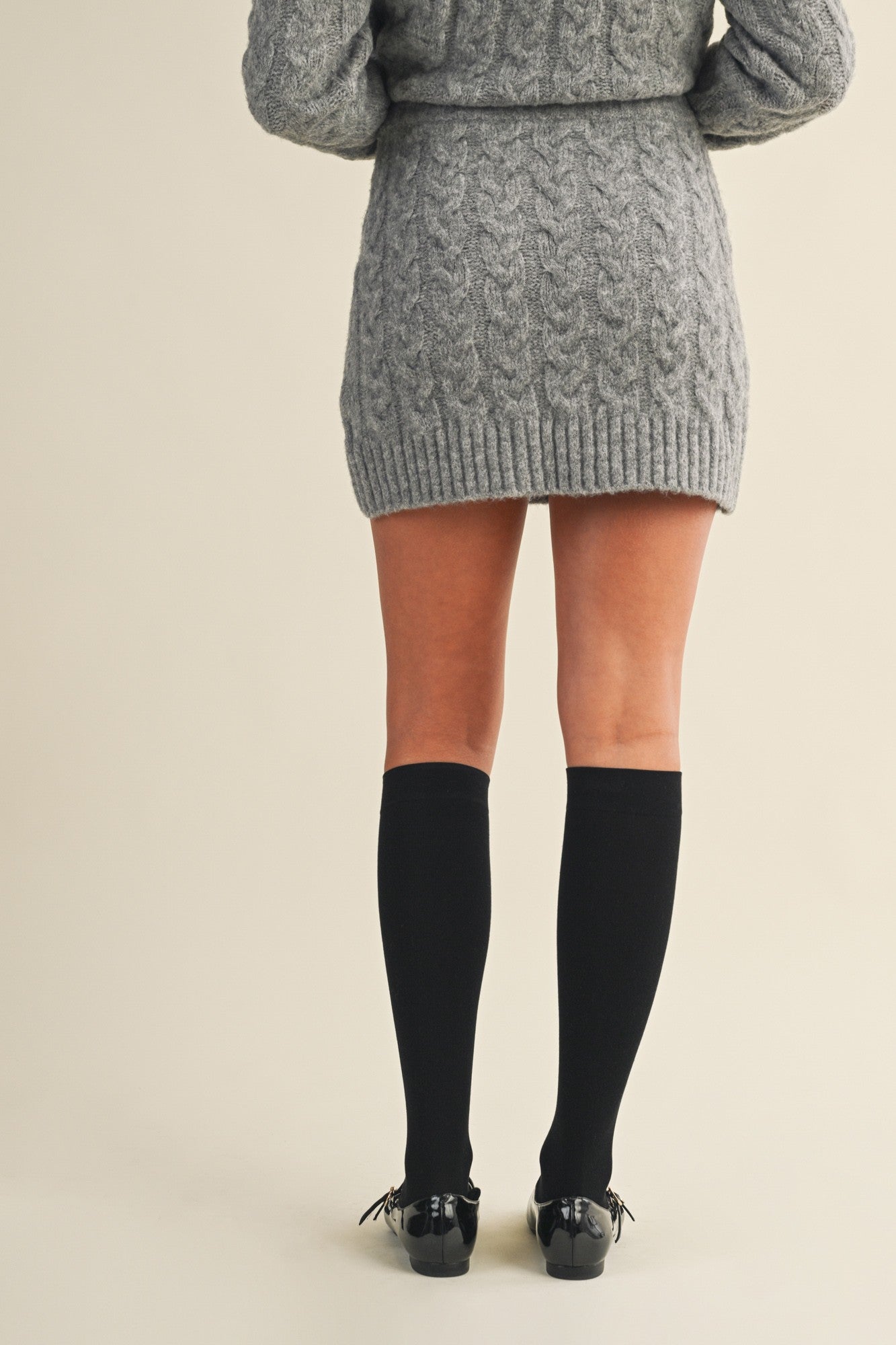 Alicia Cable Sweater Skirt - MTT Collective