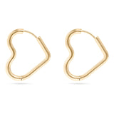 Alicia Heart Hoop Earrings - MTT Collective