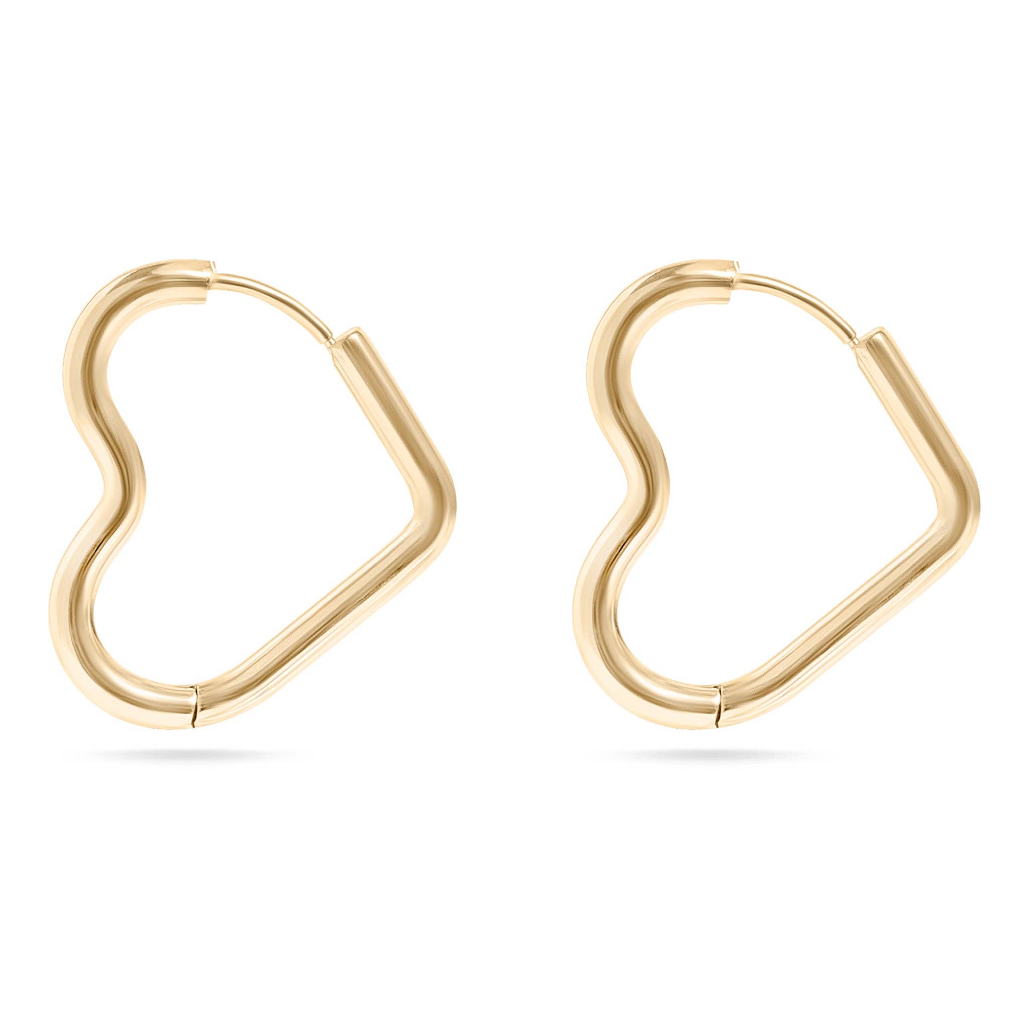 Alicia Heart Hoop Earrings - MTT Collective