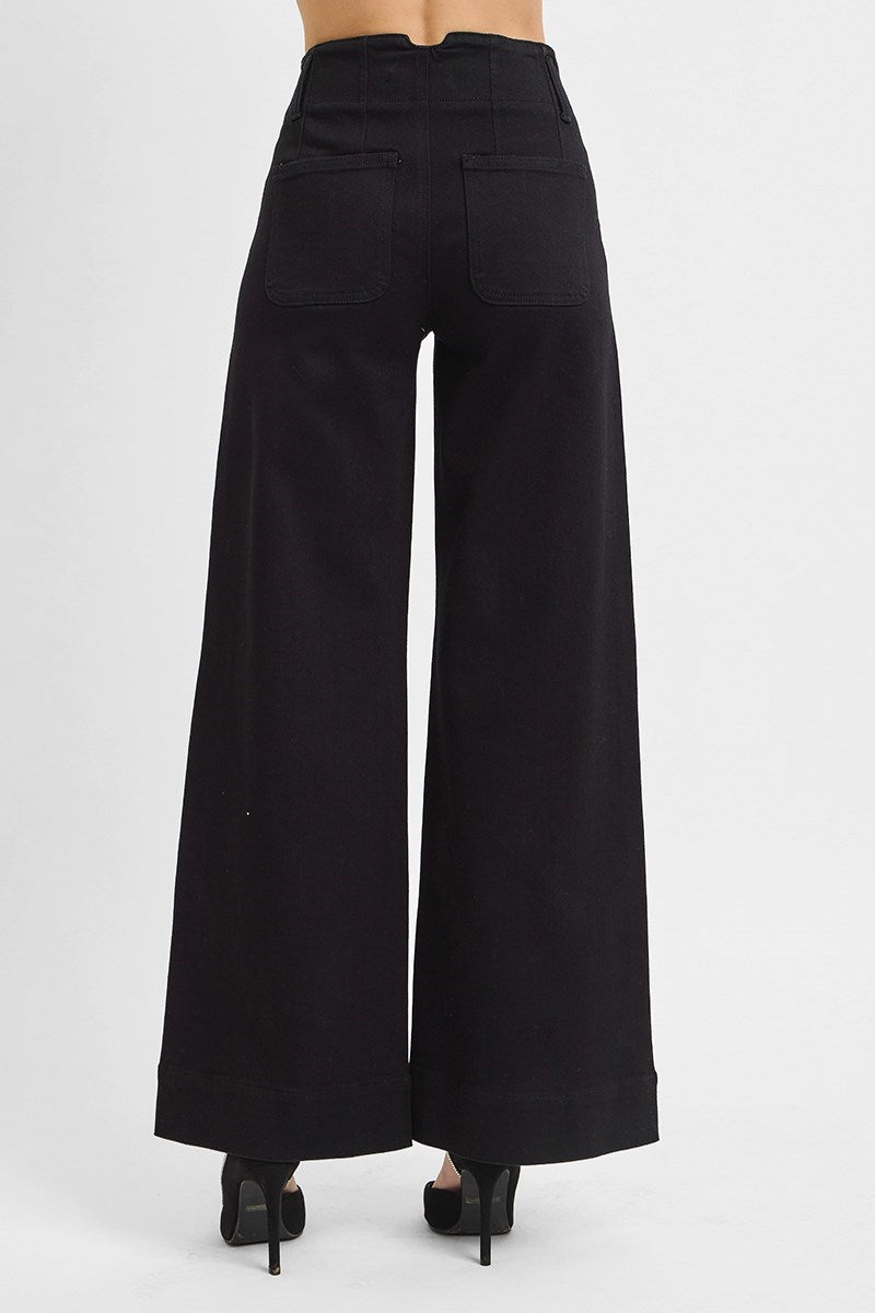 All Day High - Rise Wide Leg Jeans - MTT Collective