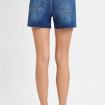 Allison High Rise Raw Cut Hem Shorts - MTT Collective