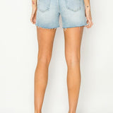 Allison High Rise Raw Cut Hem Shorts - MTT Collective