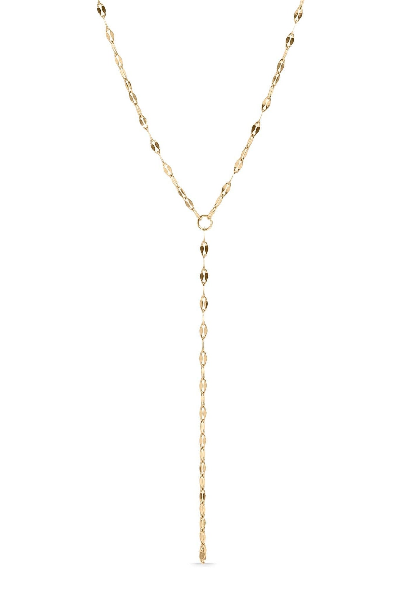 Amanda Lip Chain Lariat Necklace - MTT Collective