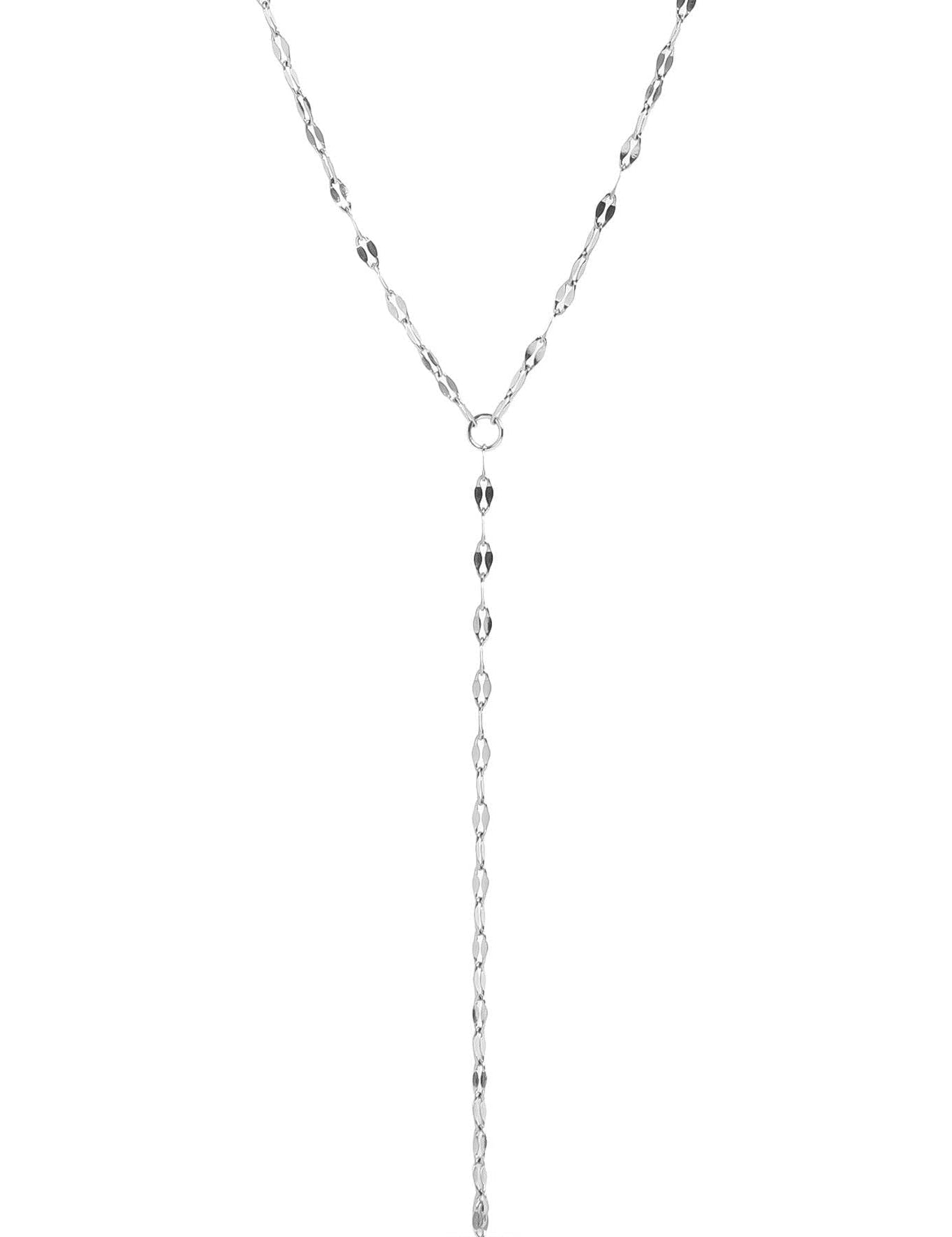 Amanda Lip Chain Lariat Necklace - MTT Collective