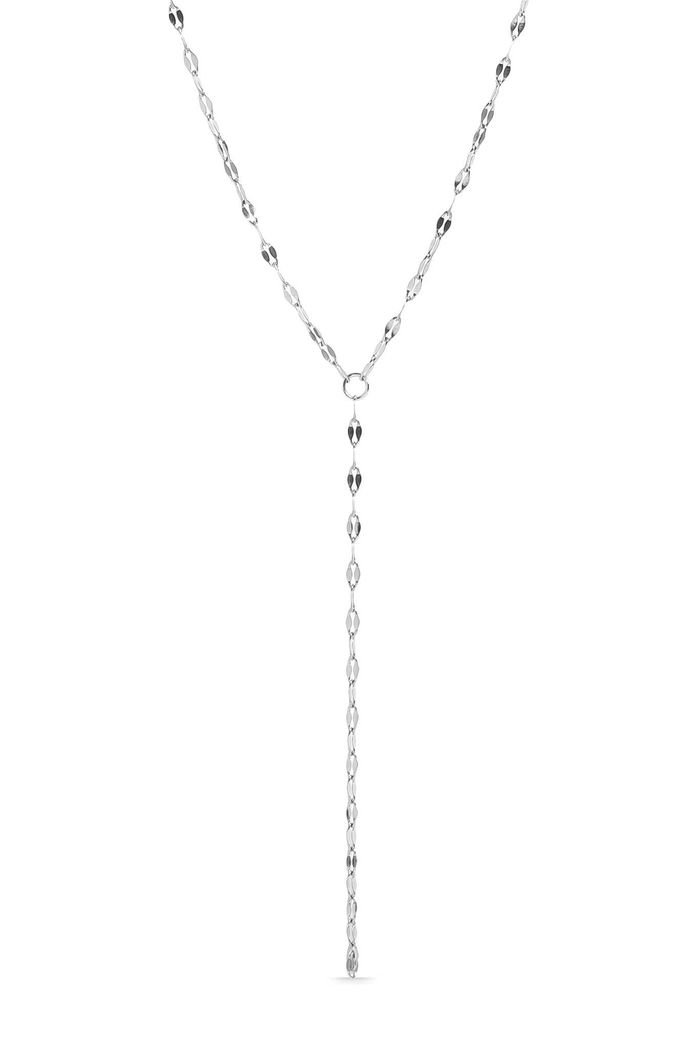 Amanda Lip Chain Lariat Necklace - MTT Collective