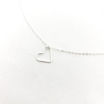 Amara Open Hanging Heart Necklace - MTT Collective