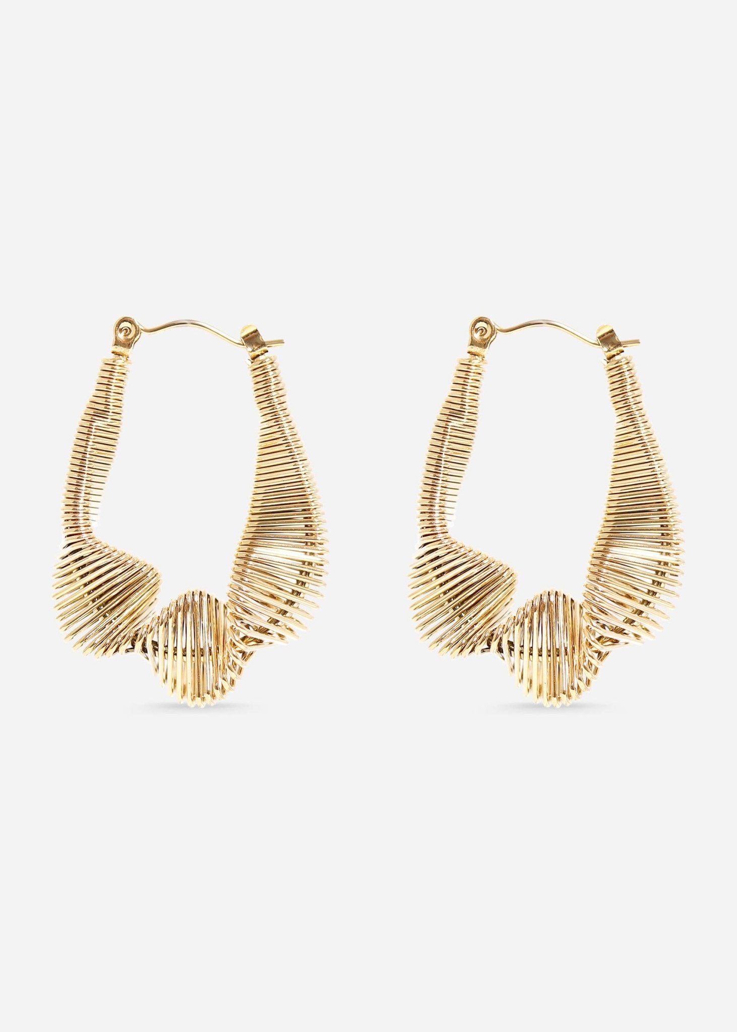 Amelia Wired Statement Hoop Earrings - MTT Collective