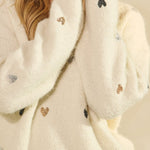 Amelie Sequin Heart Sweater - MTT Collective