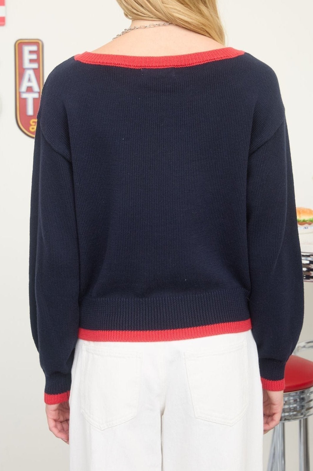 American Flag Knit Pullover Sweater - MTT Collective