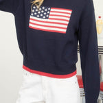 American Flag Knit Pullover Sweater - MTT Collective