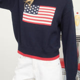 American Flag Knit Pullover Sweater - MTT Collective