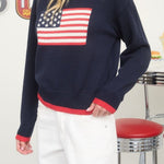 American Flag Knit Pullover Sweater - MTT Collective
