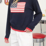 American Flag Knit Pullover Sweater - MTT Collective