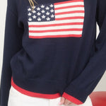 American Flag Knit Pullover Sweater - MTT Collective