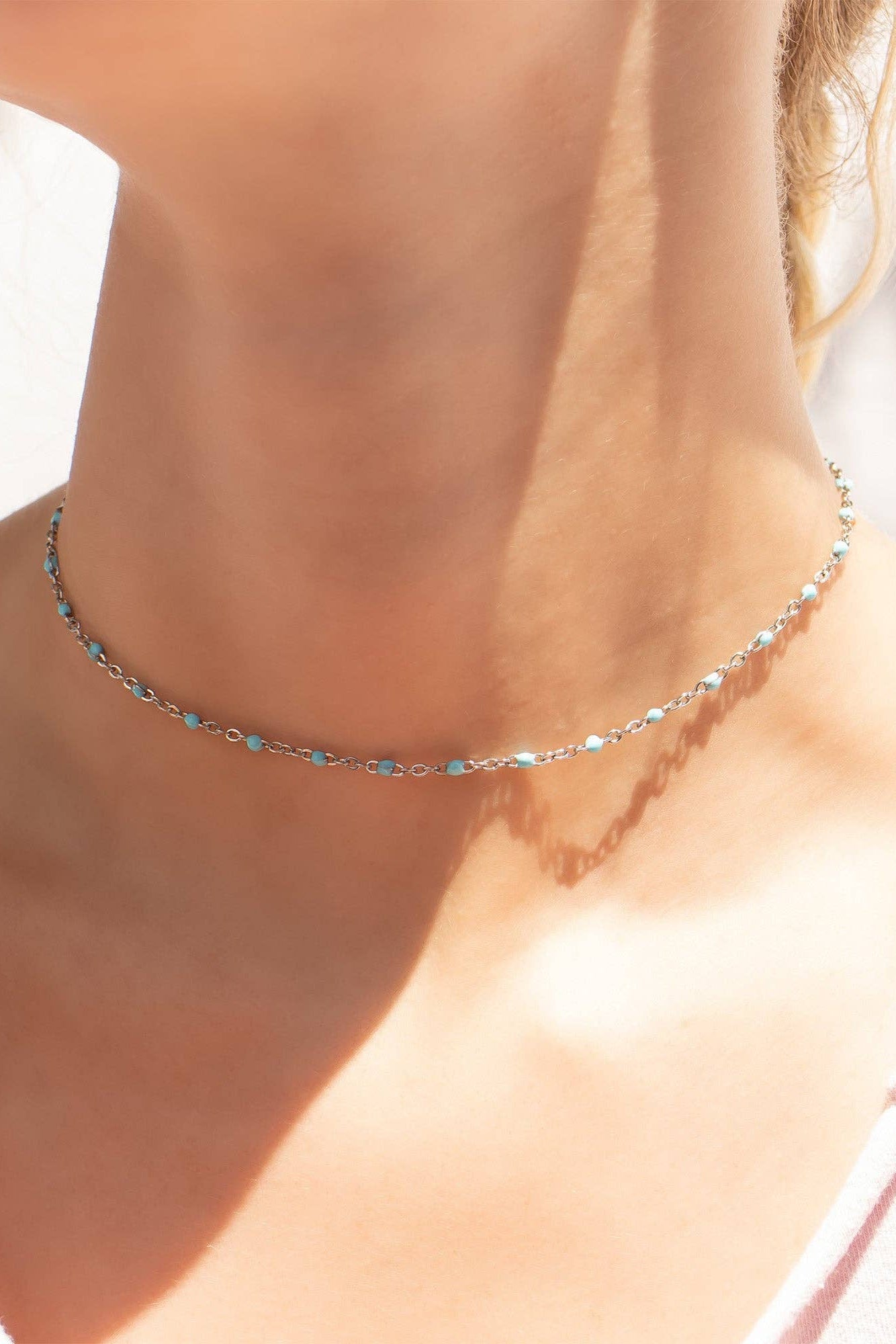 Aniya Turquoise Chain Necklace - MTT Collective