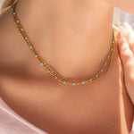 Aniya Turquoise Chain Necklace - MTT Collective