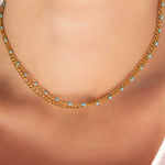 Aniya Turquoise Chain Necklace - MTT Collective