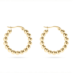 Anna Circle Ball Hoop Earrings - MTT Collective