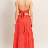Annalise Eyelet Detailed Midi Skirt - MTT Collective