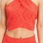 Annalise Twist Halter Top - MTT Collective