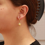 Annie Heart Pendant Hoop Earrings - MTT Collective