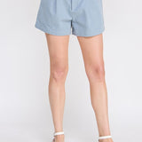 Nadine Twill Box Pleat Shorts