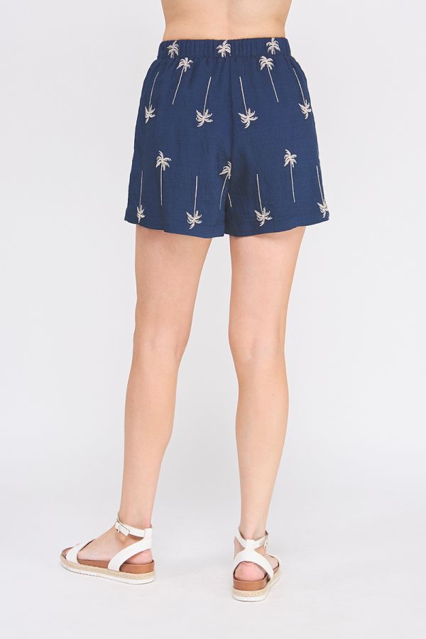Sonia Drapey Embroidered Shorts