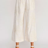 Malia Floral Embroidered Cropped Pant