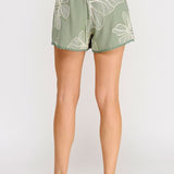 Heidi Floral Embroidered Linen Shorts