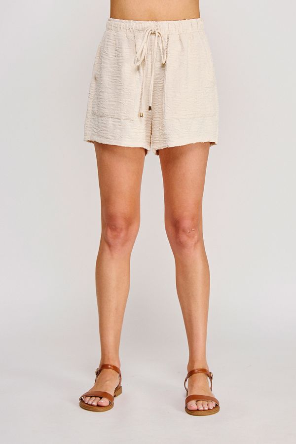 Breezy Jacquard Tie Shorts