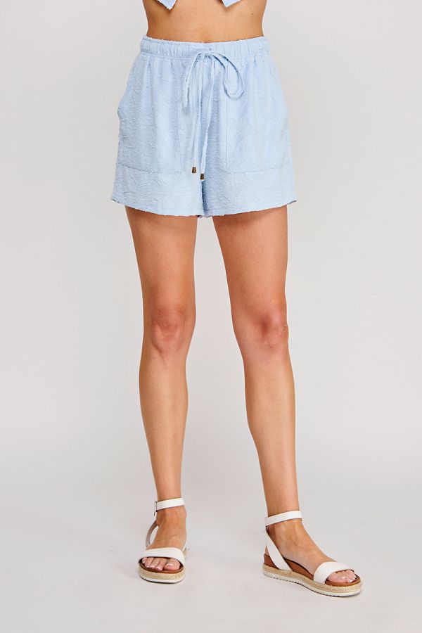 Breezy Jacquard Tie Shorts